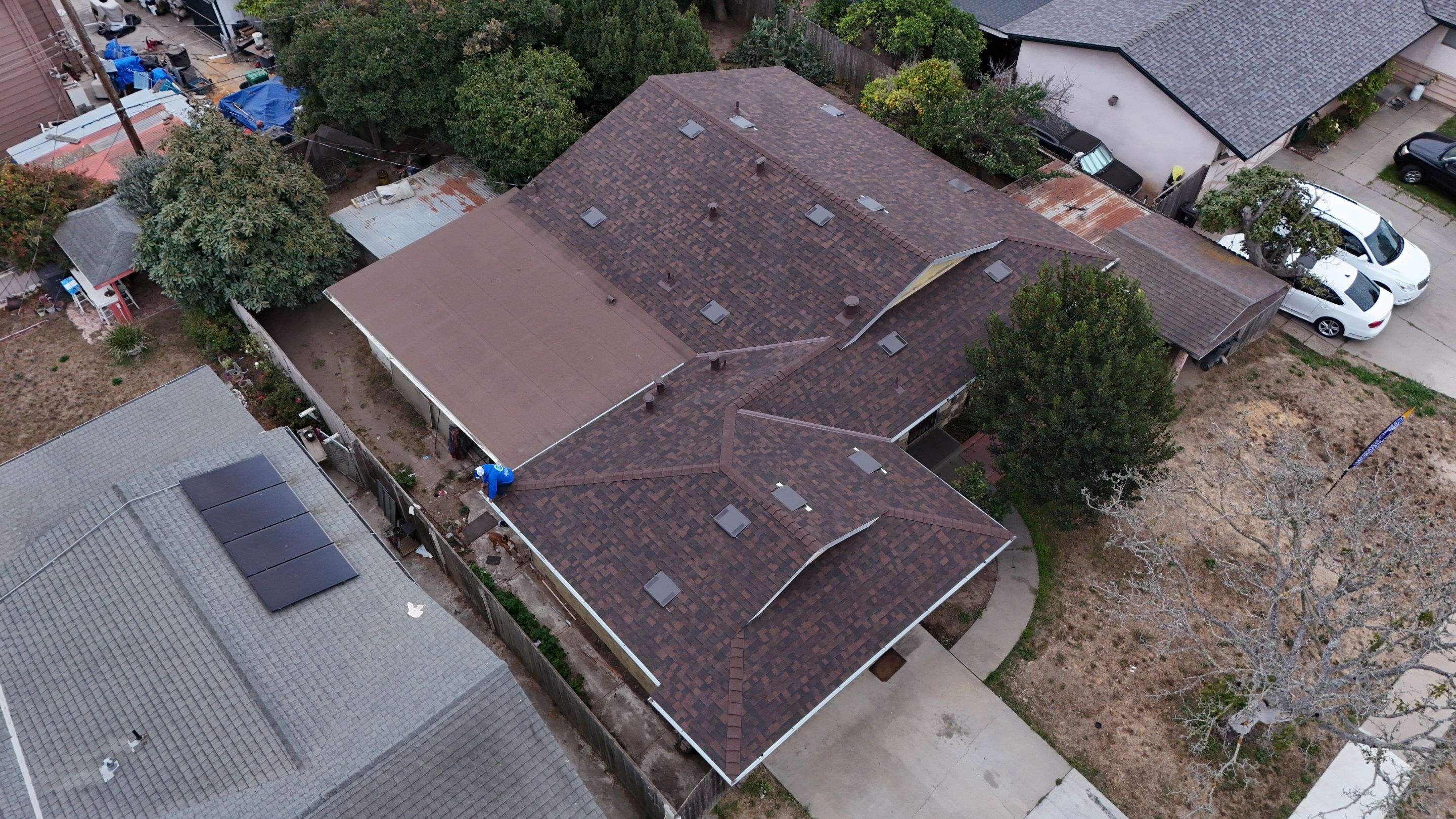Duration Max shingles installation progress Salinas